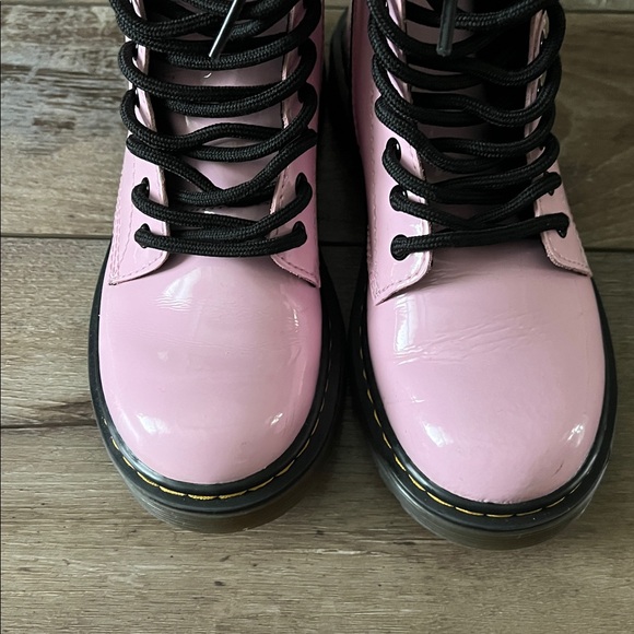 Dr. Martens Kids Pink Boots Size 1 - Picture 2 of 4